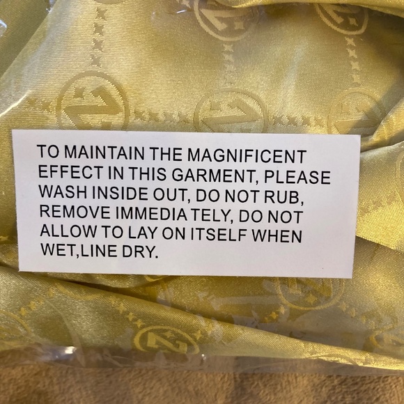 NWT Zumba Runway Straight Leg Track Pants, Gold, L - Picture 10 of 10